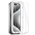iPhone 15 Pro Max Tempered Glass Screen Protector - 2-Pack, Anti-Fingerprint | ZeroDamage