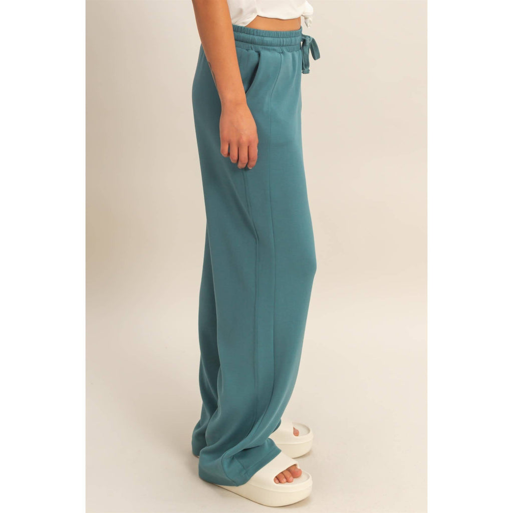 Azure Wide-Leg Pants