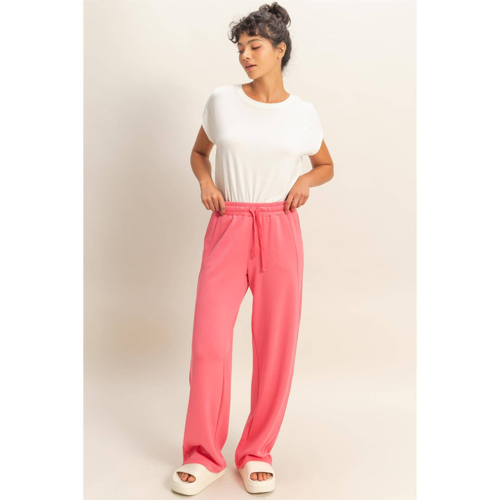 Azure Wide-Leg Pants