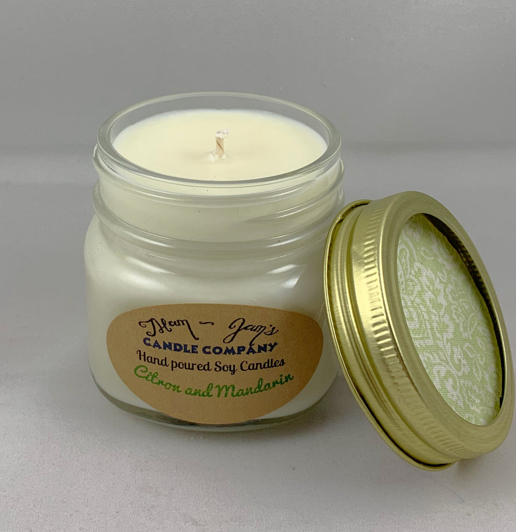 Citrus Agave Soy Candle – Bright & Citrus Scent | Mam Jam’s