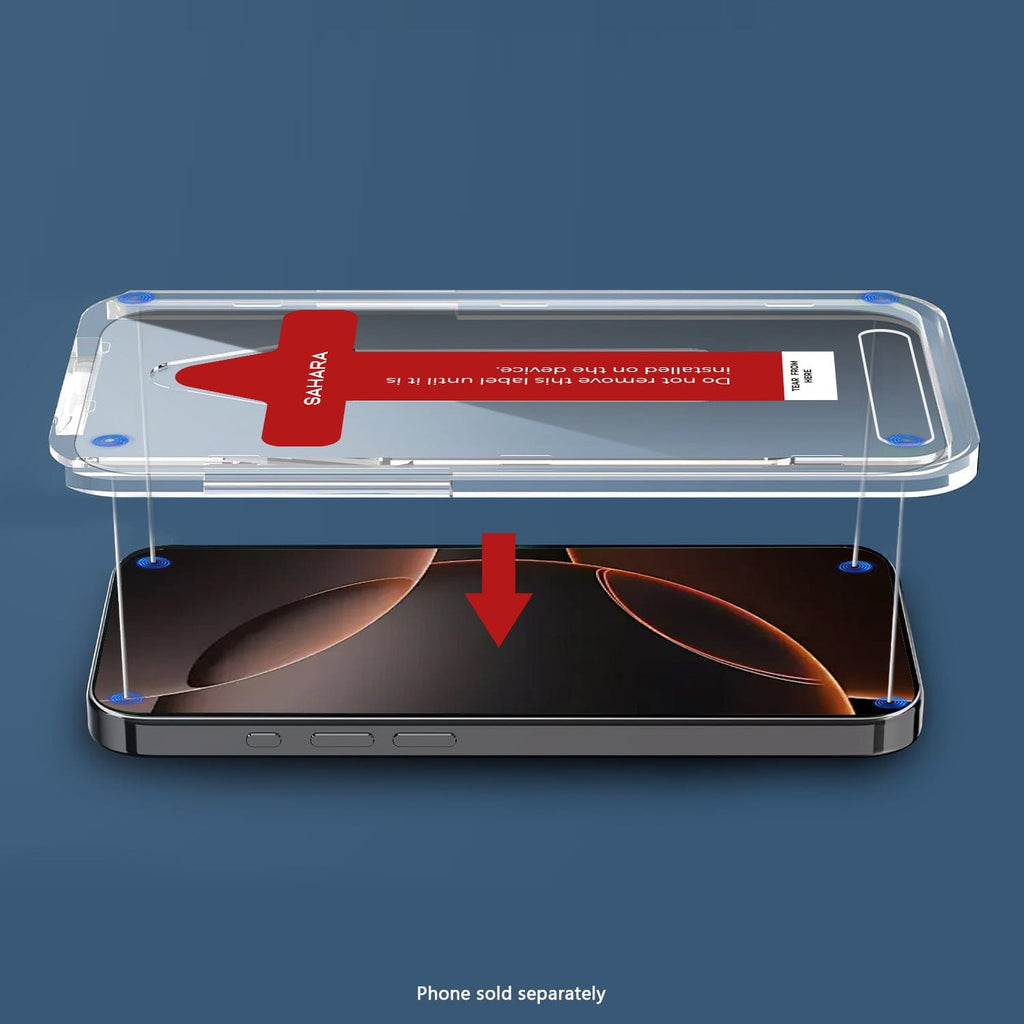 iPhone 16 Pro Max Tempered Glass  Screen Protector - 9H Hardness, Anti- Fingerprint | ZeroDamage