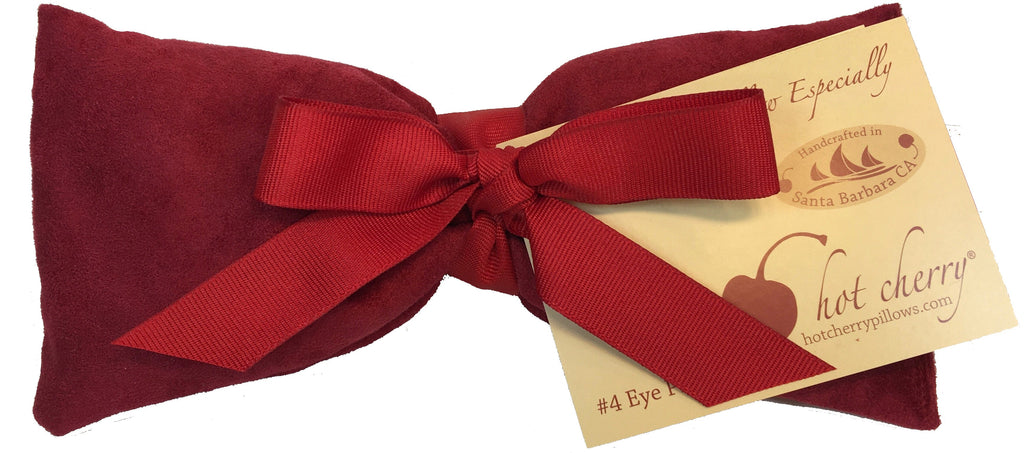Eye Pillow in Plush Red Ultra-Suede