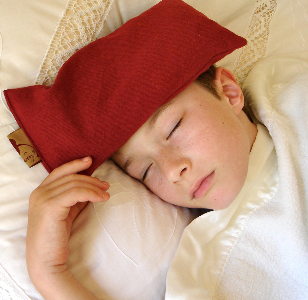 Eye Pillow in Plush Red Ultra-Suede