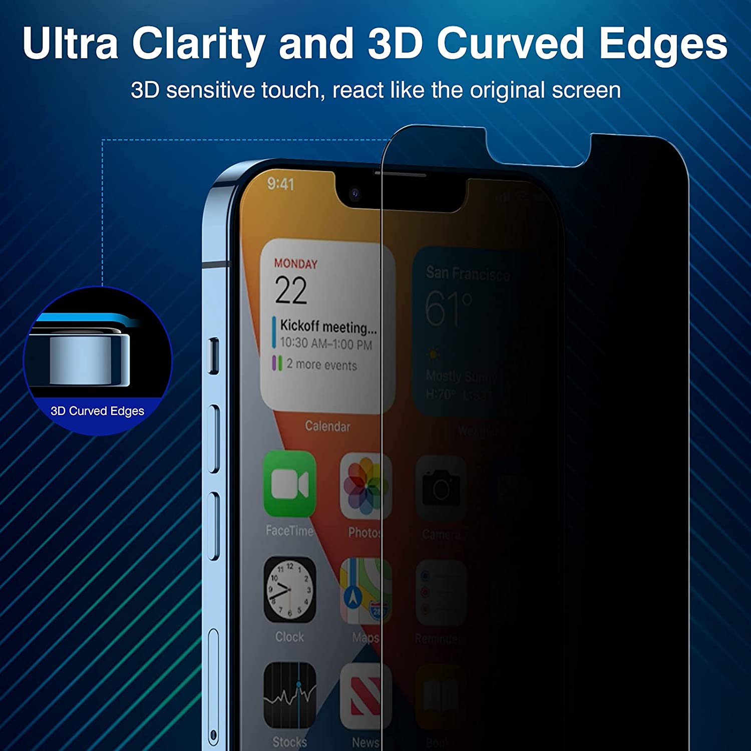 ZeroDamage Privacy Screen Protector (2-Pack) - iPhone 13 Pro