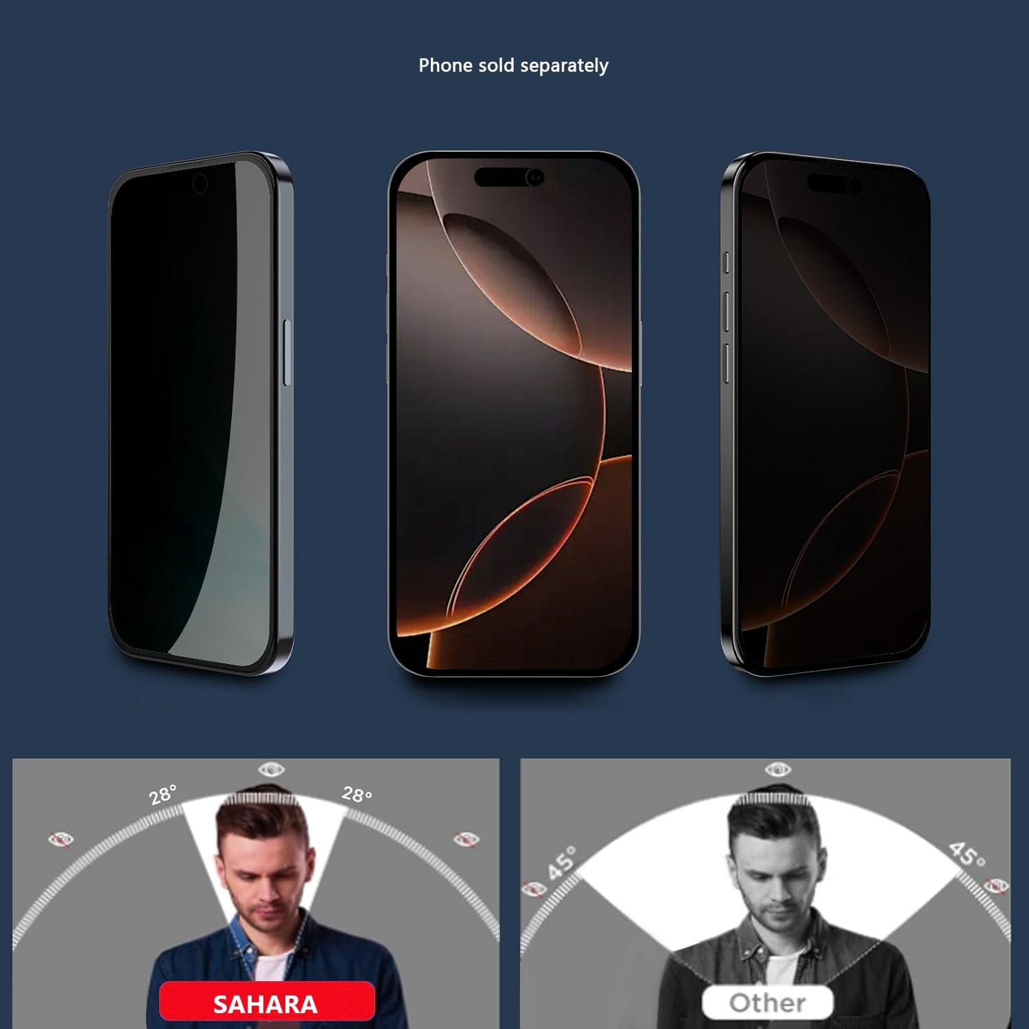 iPhone 17 Pro Privacy Screen Protector - Easy Apply Tempered Glass Screen Protector | Zerodamage