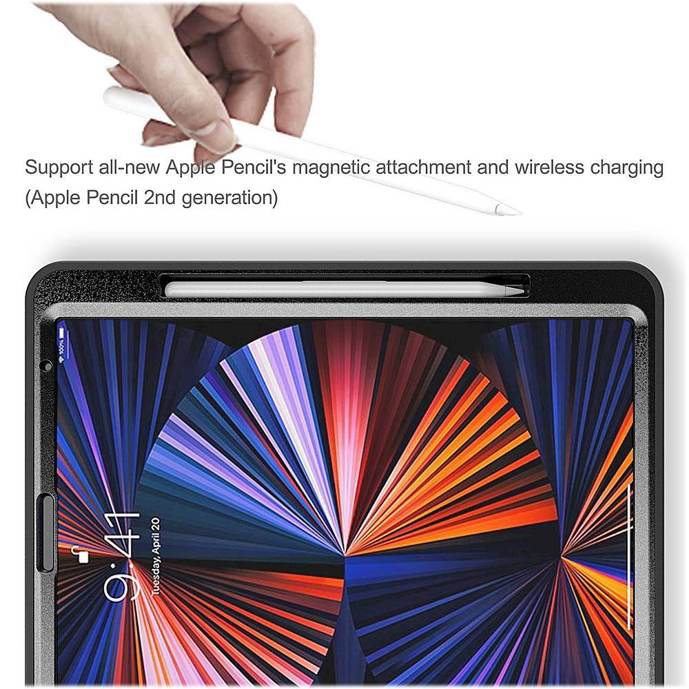 iPad Pro 12.9-inch Hand Strap Case - Heavy-Duty Protection with Built-In Screen Protector and Kickstand | Raider Series