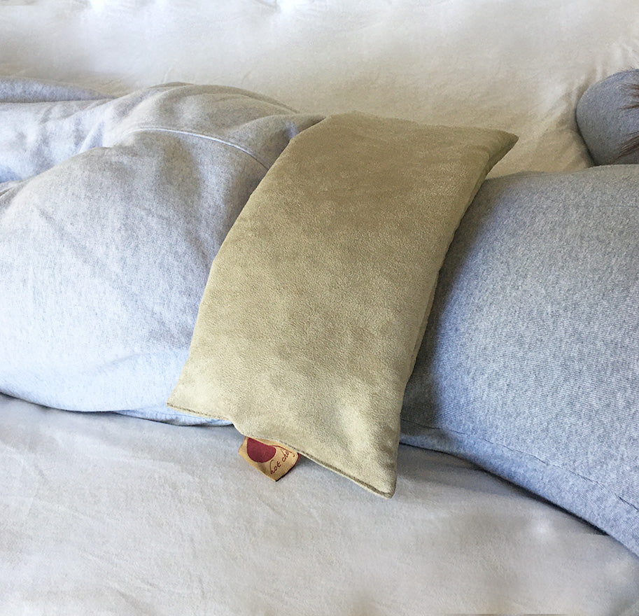 Rectangle/Cervical Pillow in Plush Tan Ultra-Suede