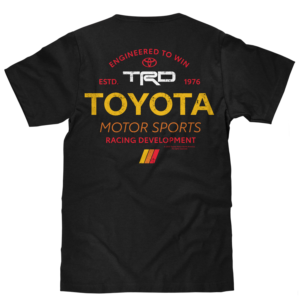 Toyota Racing Development TRD Front and Back Print T-Shirt - Black