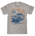 Retro Toyota Land Cruiser Climb Higher T-Shirt - Light Gray