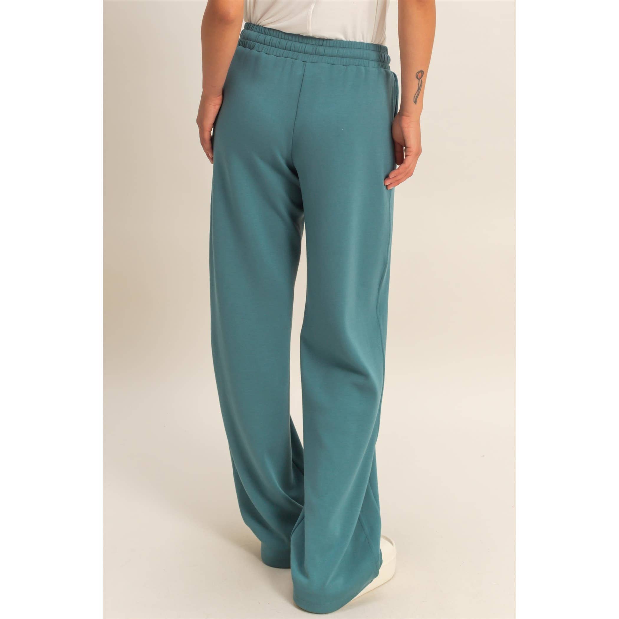 Azure Wide-Leg Pants