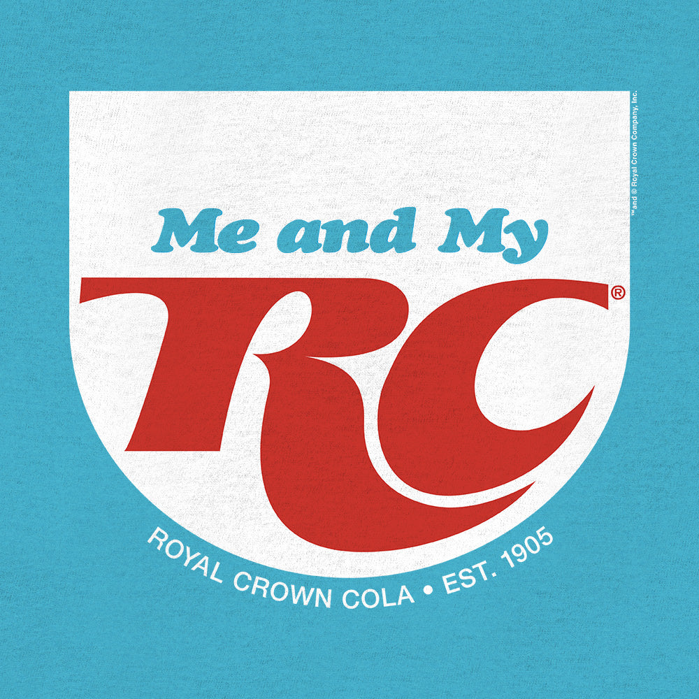 RC Cola Me and My RC Royal Crown Soda T-Shirt - Aqua Blue