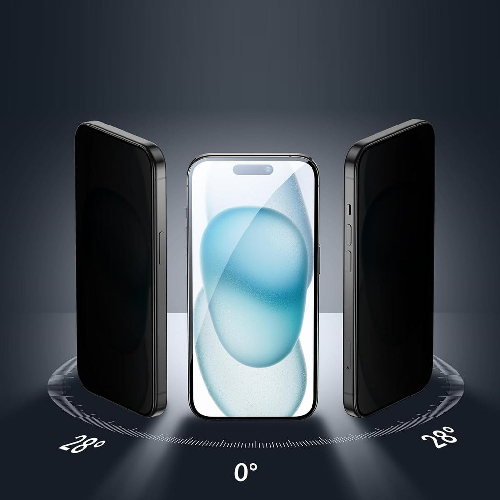 iPhone 17 Pro Privacy Screen Protector - Easy Apply Tempered Glass Screen Protector | Zerodamage