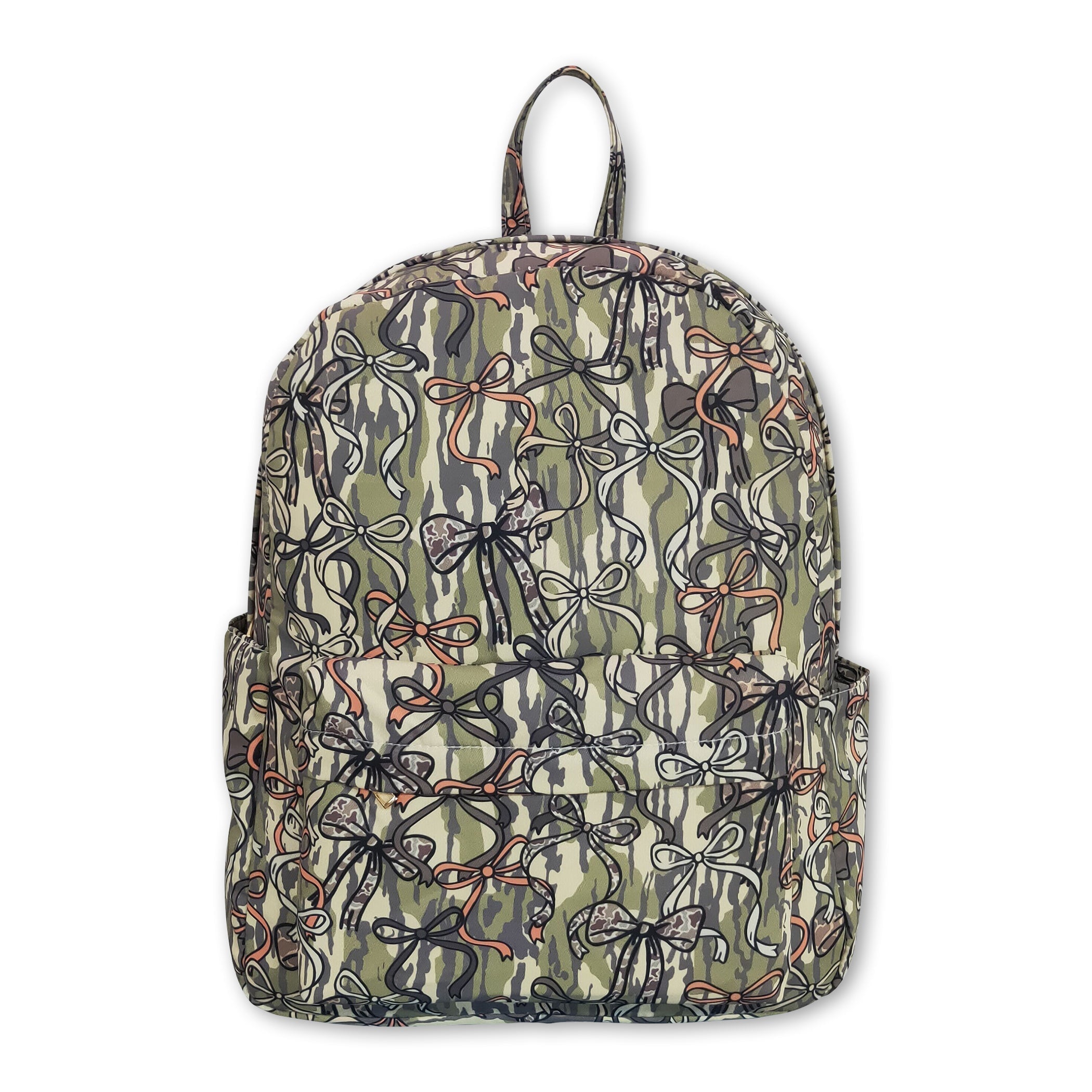 Camo bow hunting kids girls backpack