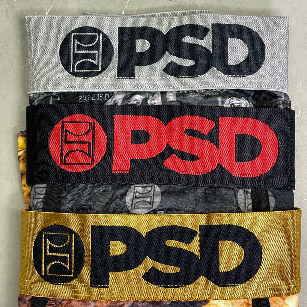 PSD (3 PACK) Warface Men's Boxer Briefs Large WF CASH RICH