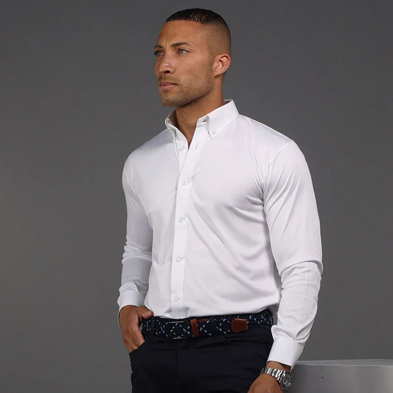 Collars & Co. Quattro Flex Dress Shirt - White
