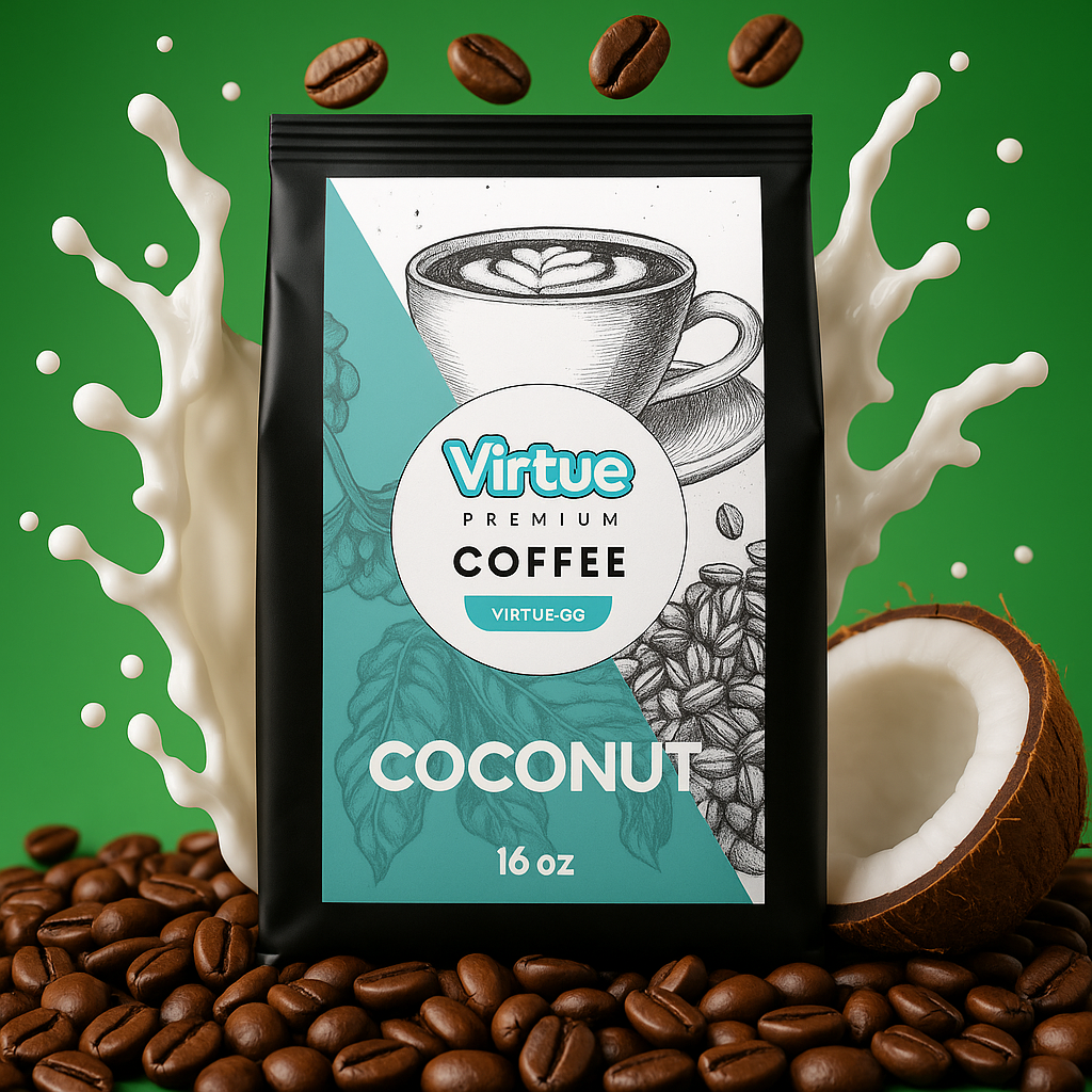 Coconut Creme Flavored Coffee – 16oz | Virtrue Premium