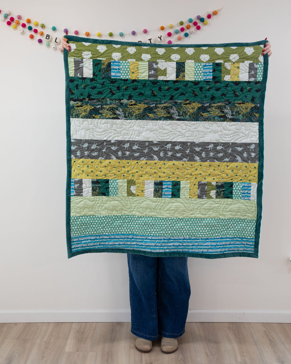 Bricks and Beams Quilt Kit - Dinosaurs