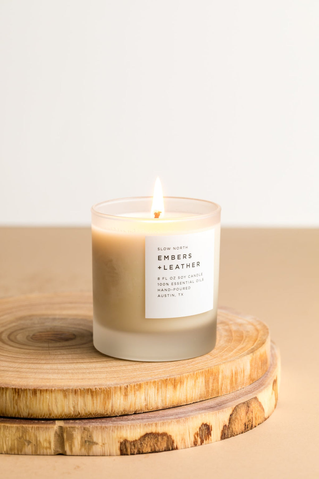 Embers + Leather - Signature Candle (Vetiver + Cedar + Patchouli)