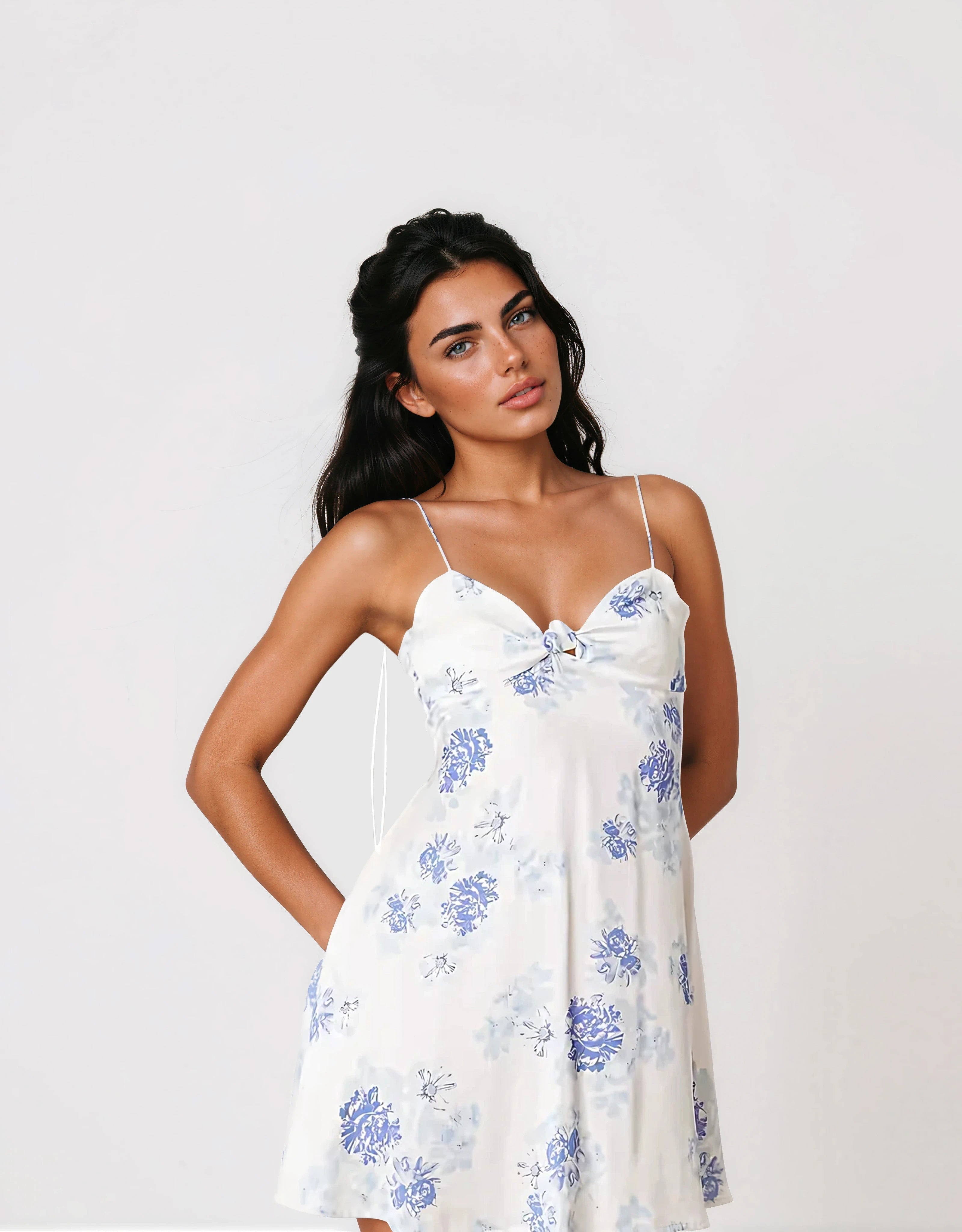 Adira Mini Dress – Blue (Final Sale)