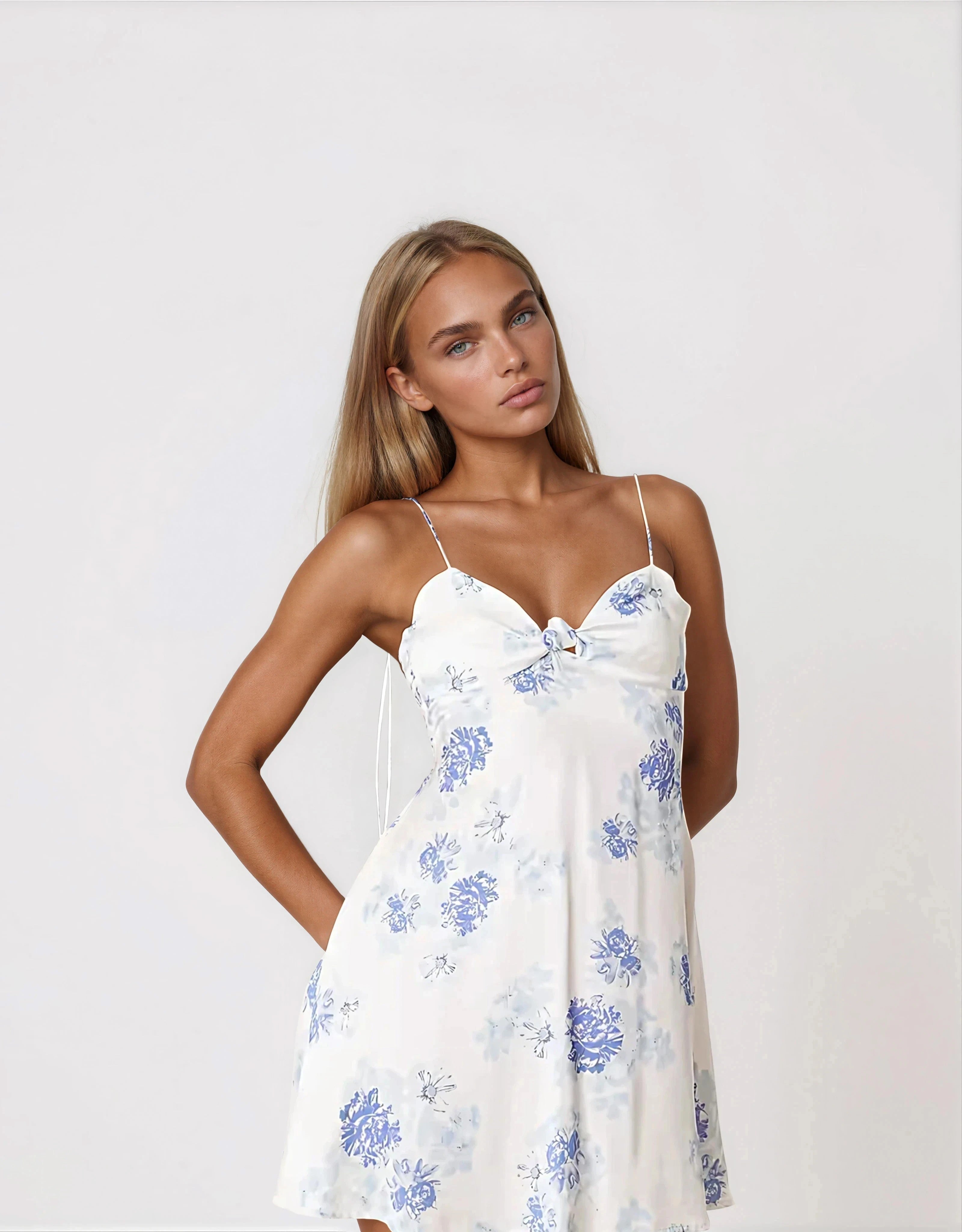 Adira Mini Dress – Blue (Final Sale)