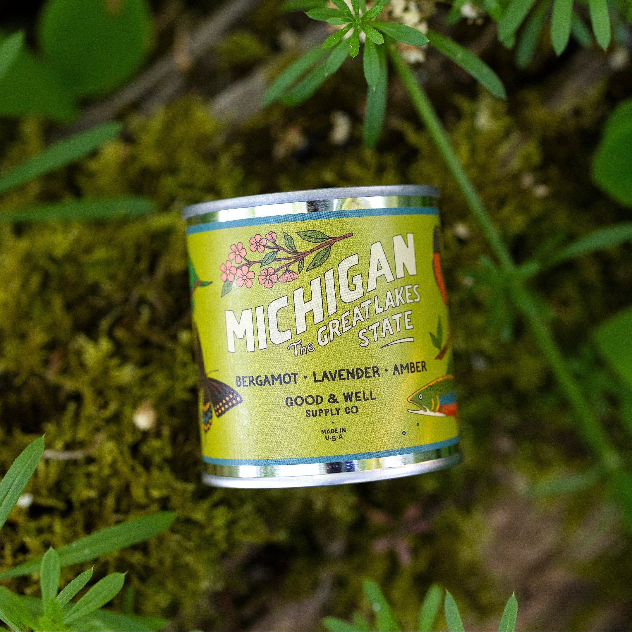 Michigan State Candle