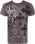 Sakkas Cross, Sword and Shield Cotton Mens T-Shirt