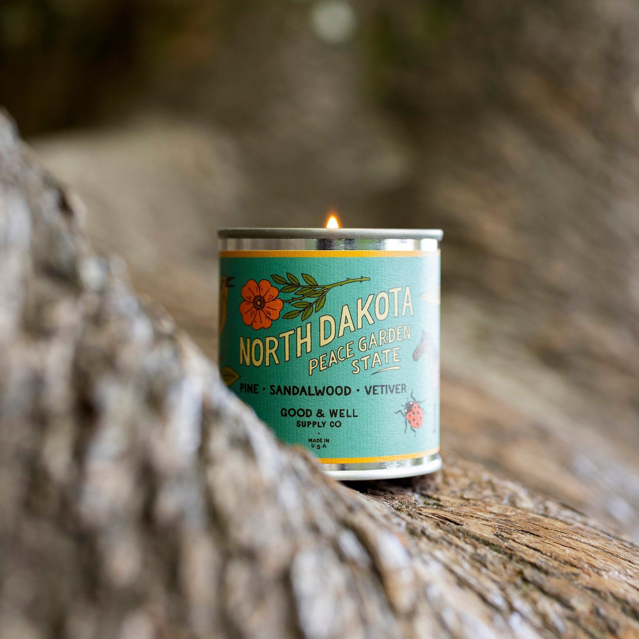 North Dakota State Candle