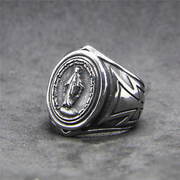 Miraculous Medal Ring for Men