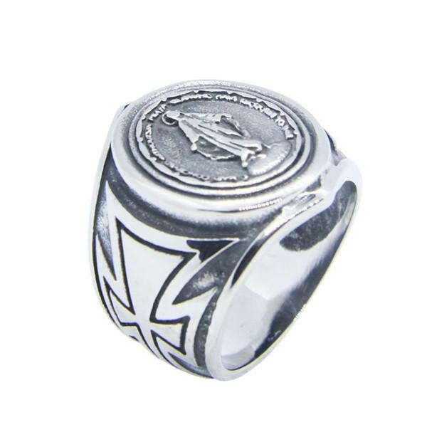 Miraculous Medal Ring for Men