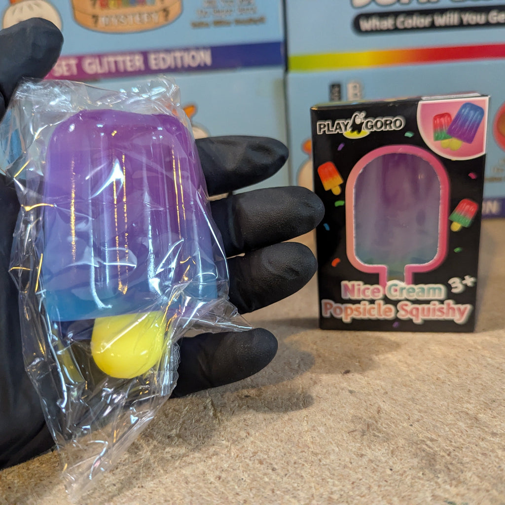 Purple to Blue Ice Cream Popsicle (Gelatin Squish)