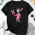 Pink Panther Women's Graphic T-Shirt - All-Season Fashion Top
