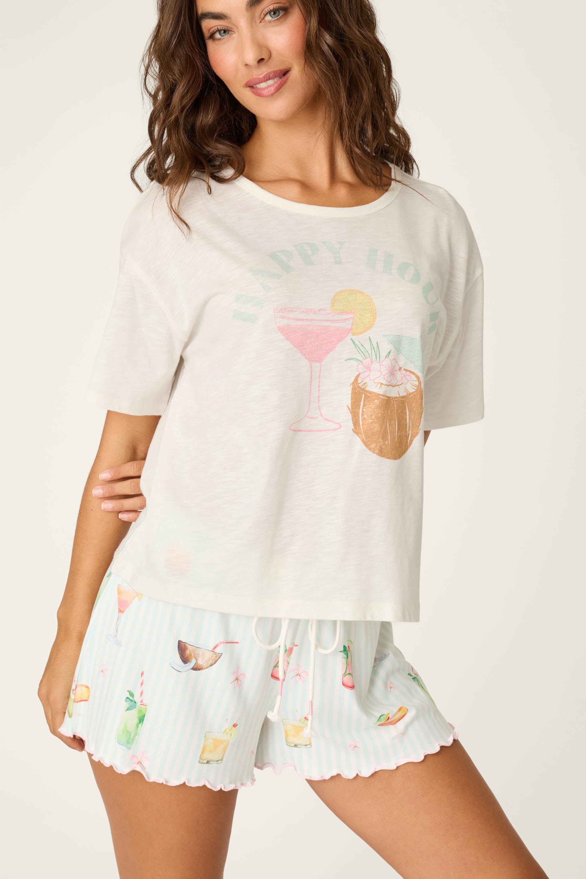 It's Five O'clock Somewhere "Happy Hour" Graphic T-Shirt