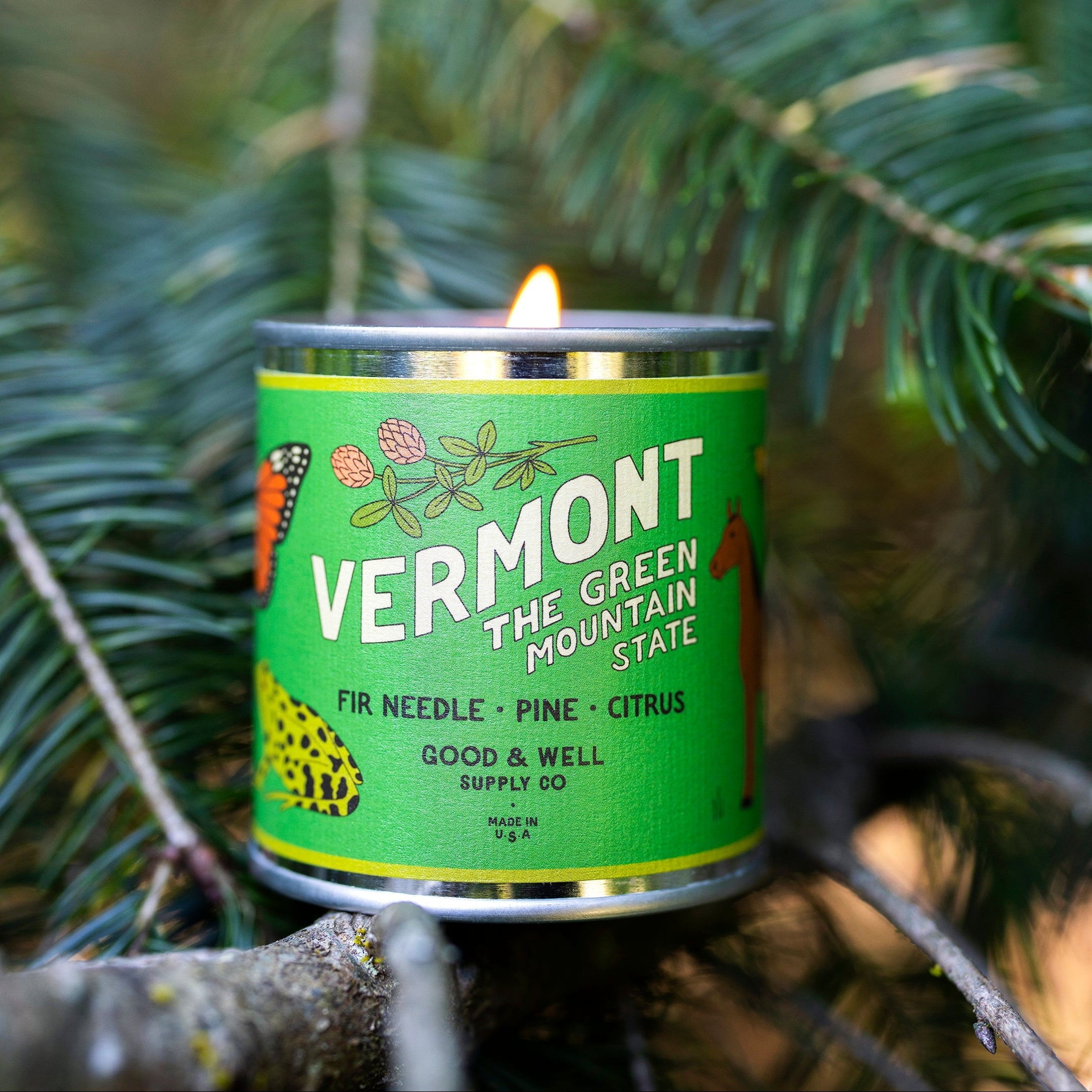 Vermont State Candle