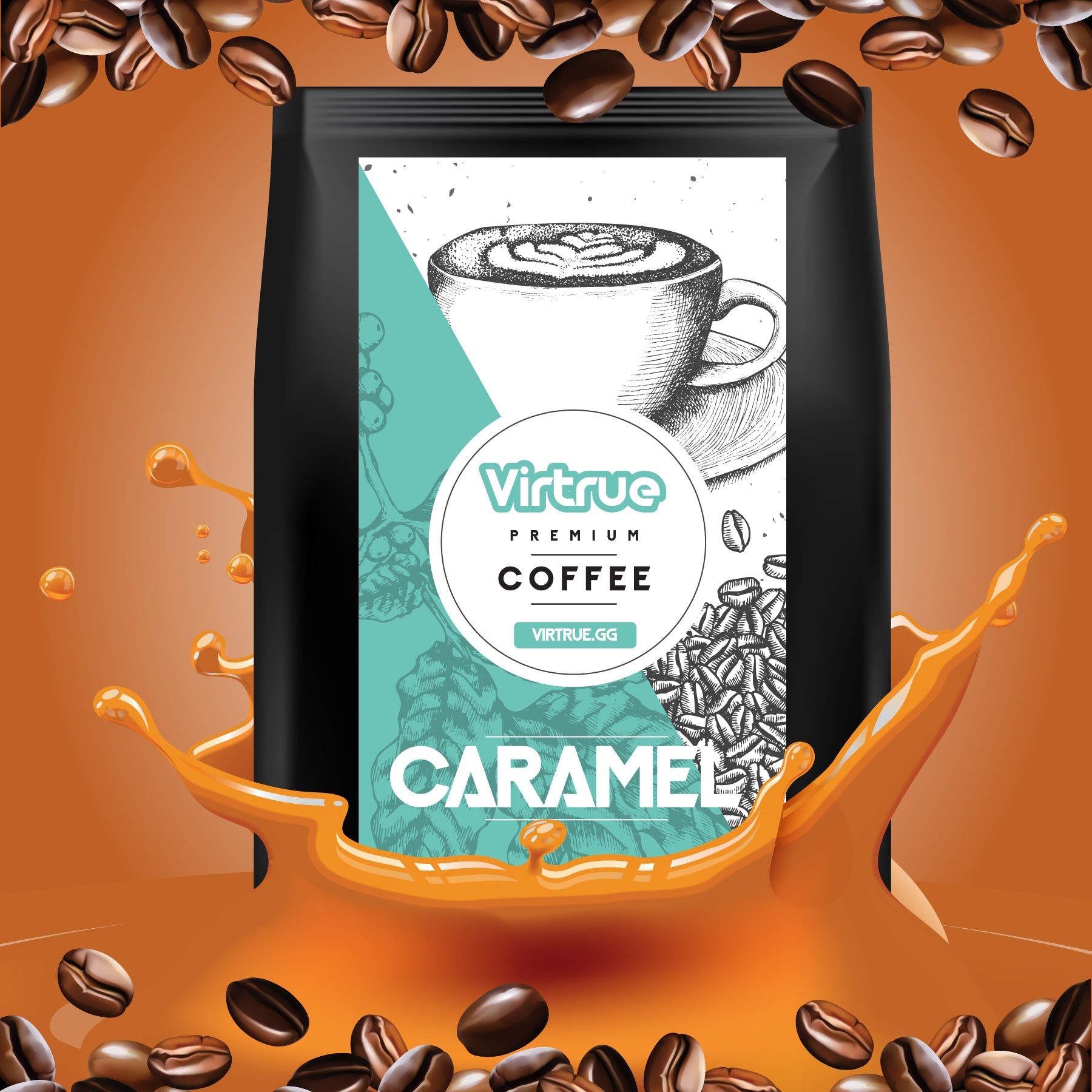 Caramel Flavored Coffee – 16oz | Virtrue Premium