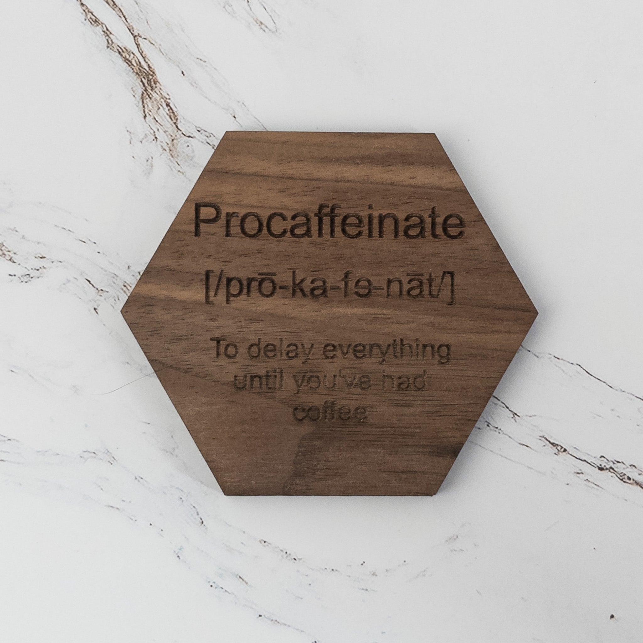 Procaffeinate Definition Coaster