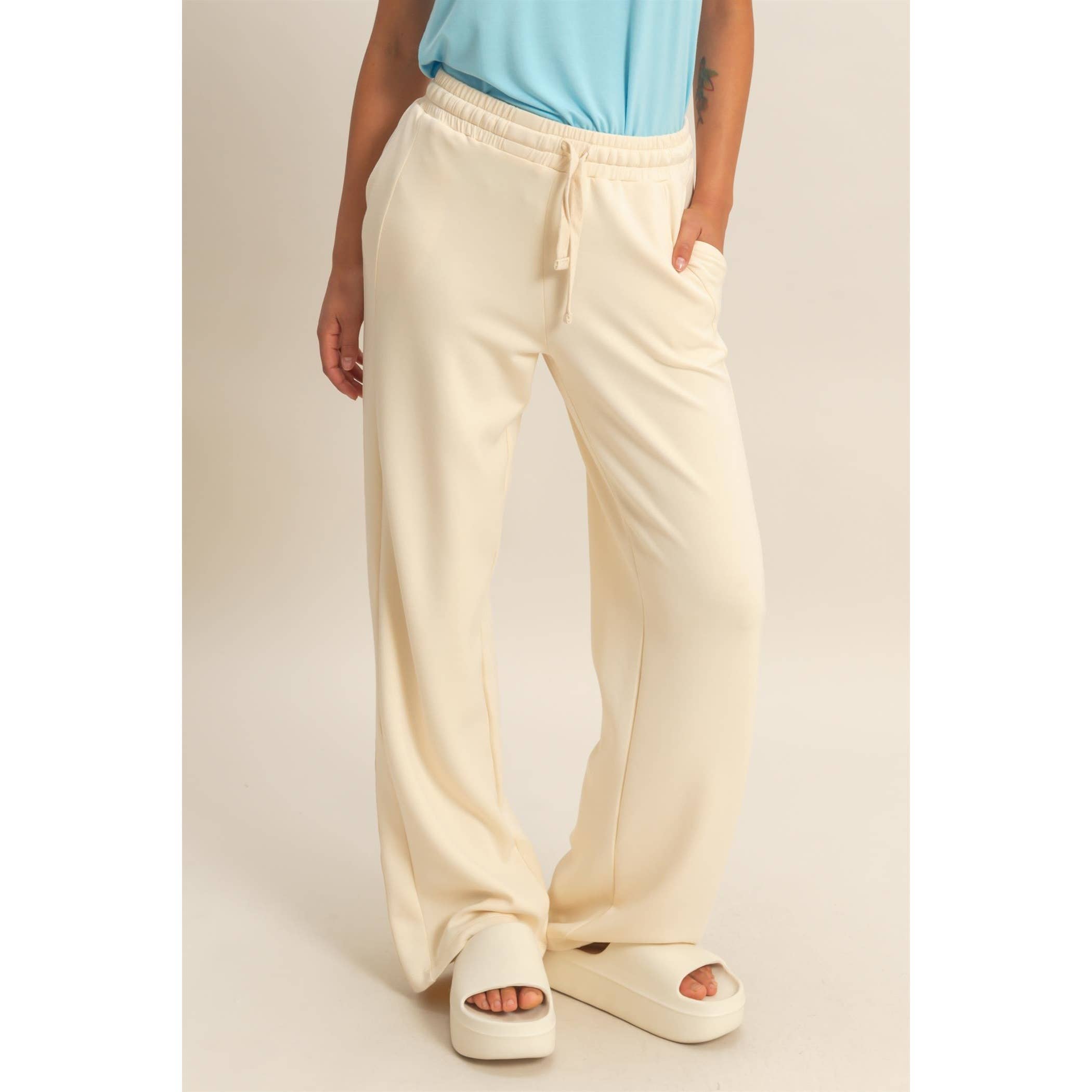 Azure Wide-Leg Pants