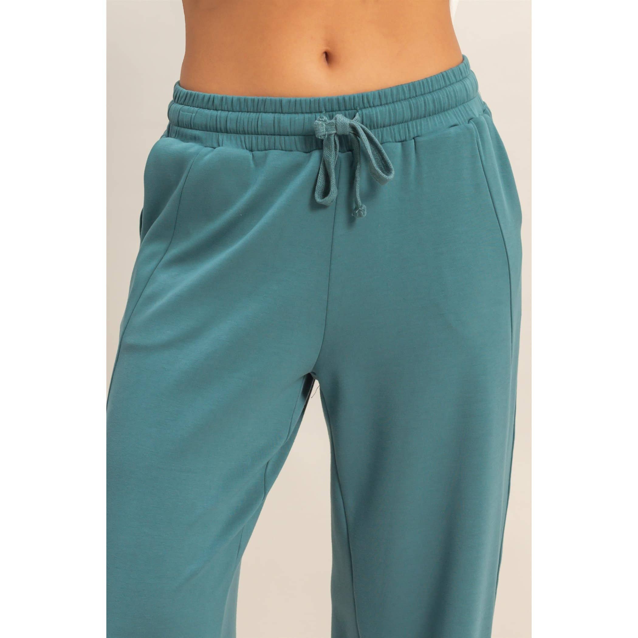 Azure Wide-Leg Pants