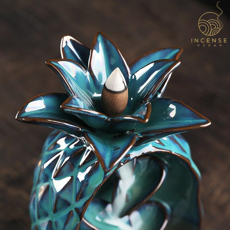 Pineapple Ceramic Incense Burner