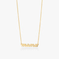 Script Mama Nameplate Necklace