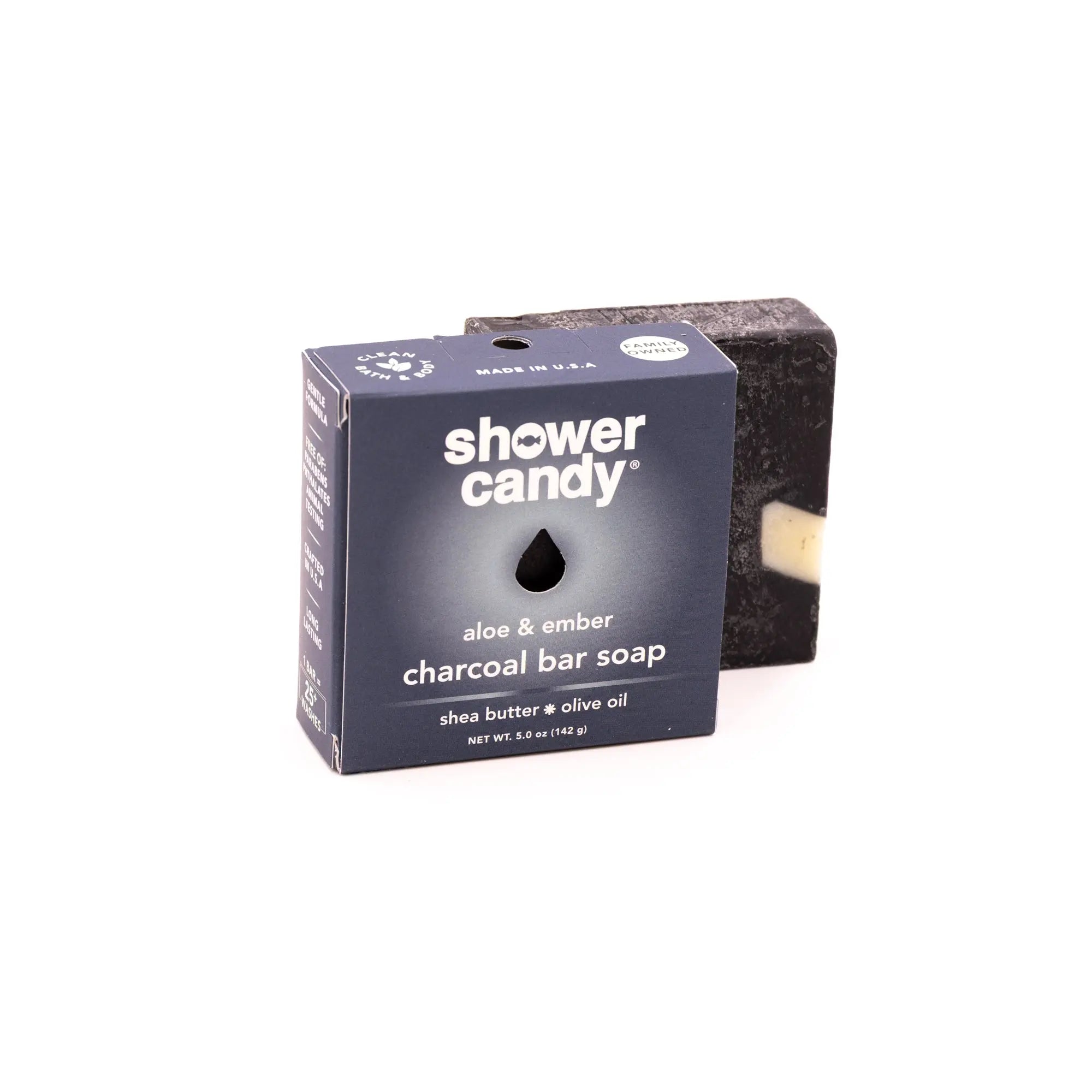 Aloe & Charcoal Body Wash Bar | Shower Candy