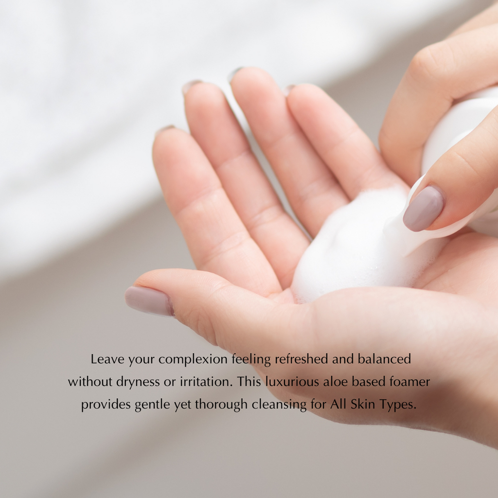 Gentle Foaming Facial Cleanser – Aloe, Apple & Ashwagandha for All Skin Types