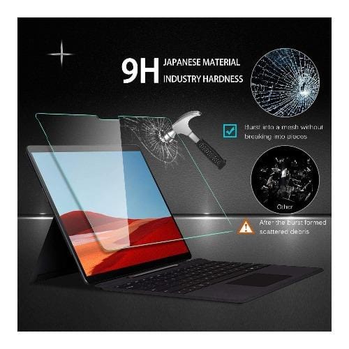 ZeroDamage Clear Tempered Glass Screen Protector - Microsoft Surface Pro X (2019) and Pro X (2021)